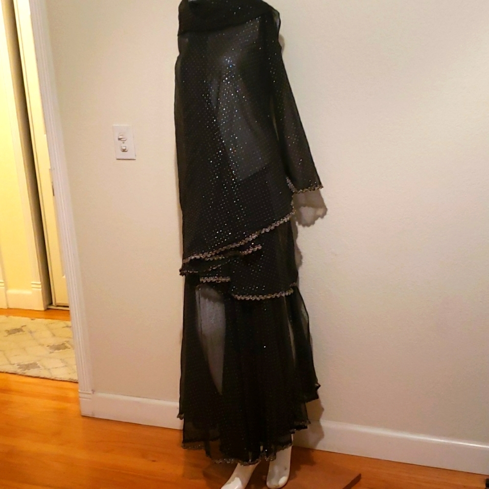 Belly dancer skirt and scarf